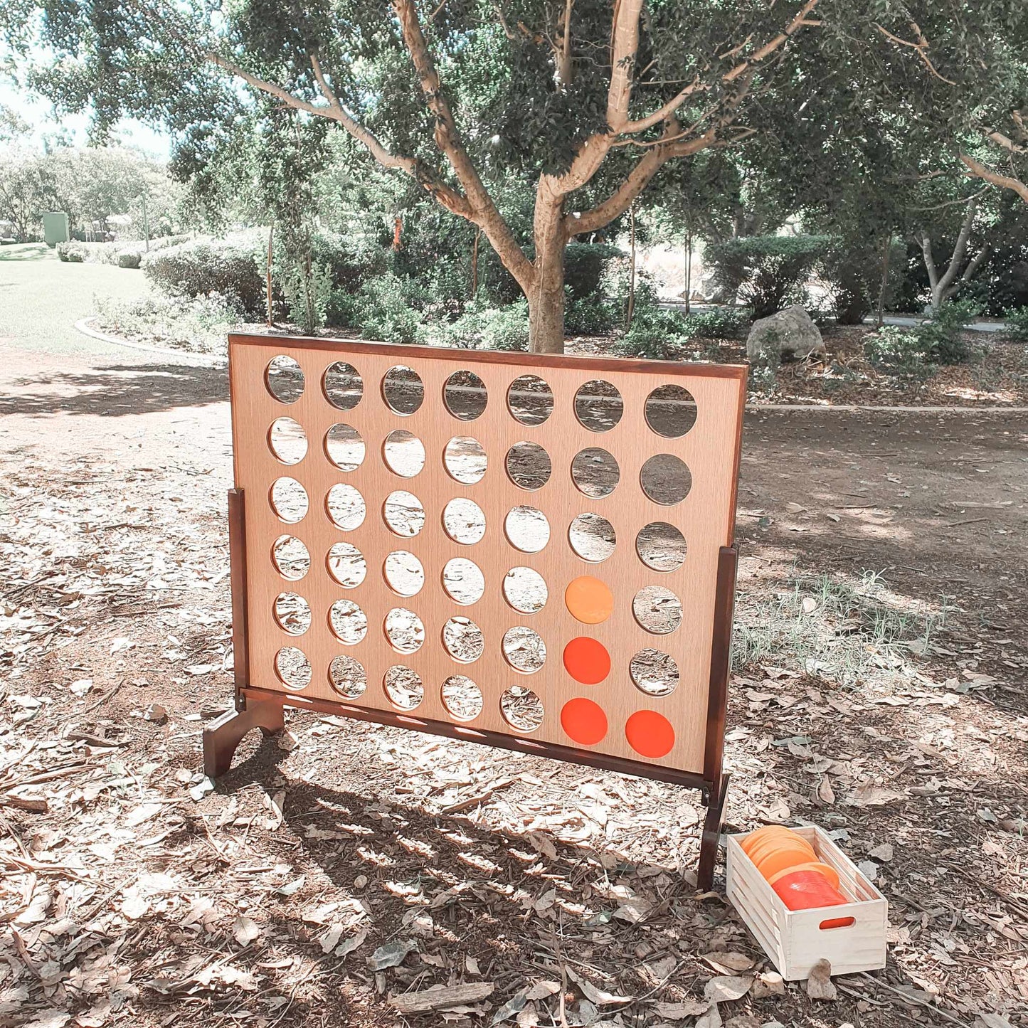 Mega Connect four, Large Lawn game hire for picnics, engagement parties, birthday party entertainment, corporate functions and more