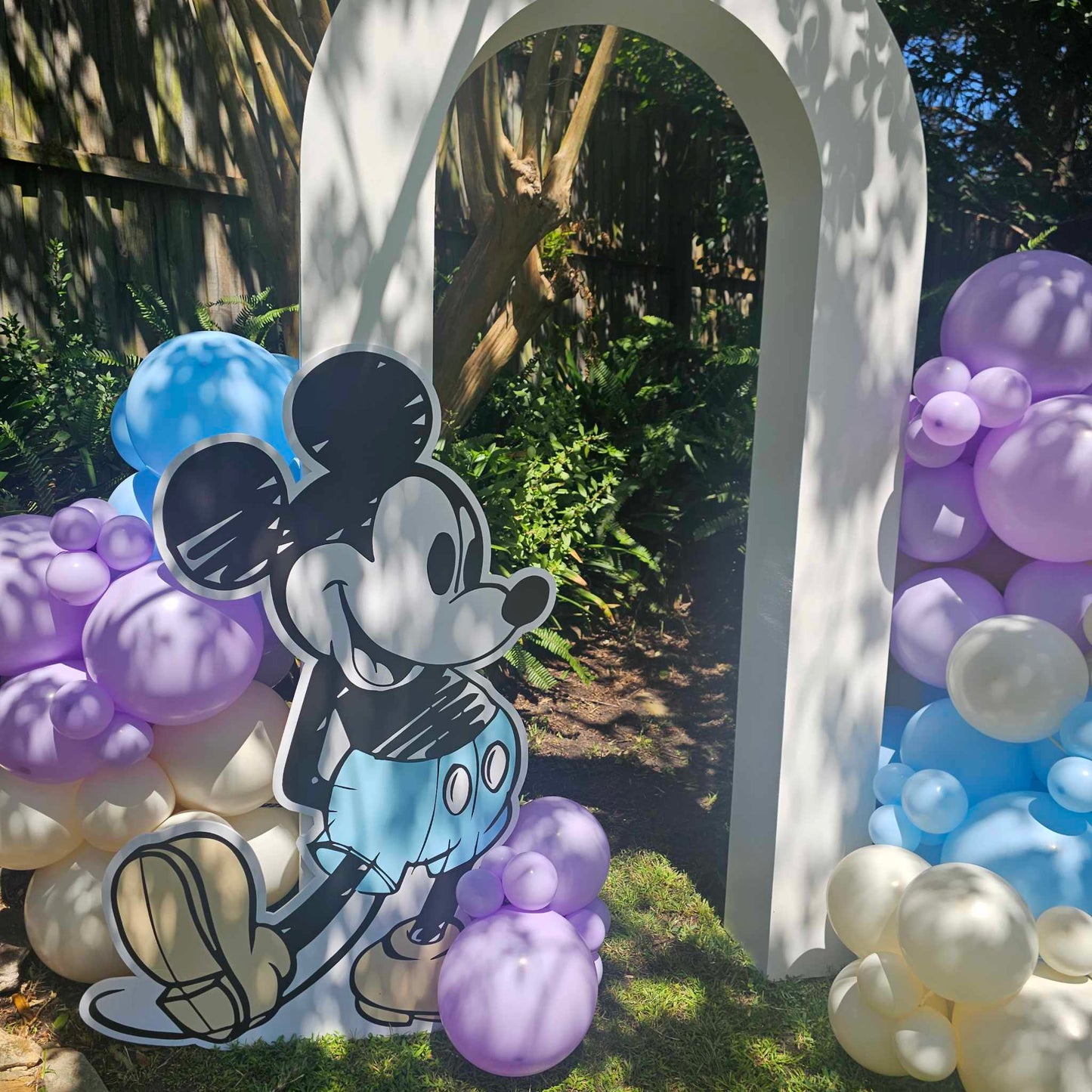 Vintage Mickey Mouse character hire in Sydney for Baby shower or first birthday party decorations