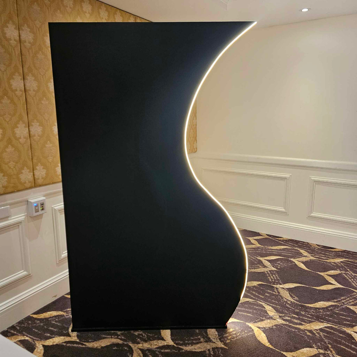 Led Columns Backdrop Black LED Wave Backdrop for Birthday's Brand Activations and more – The ...