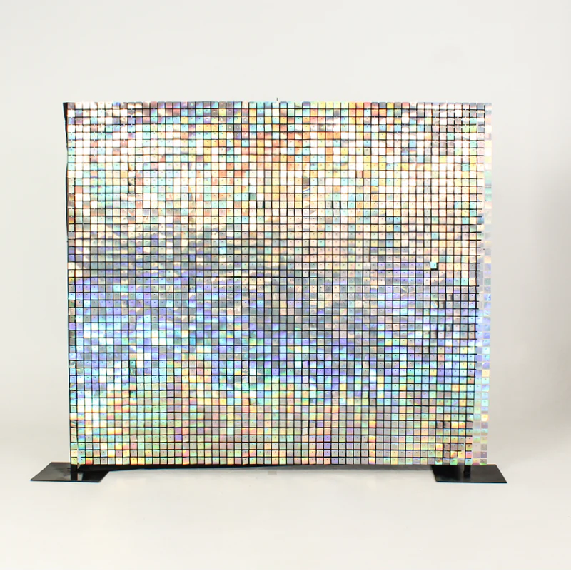 Iridescent Rainbow Shimmer Wall